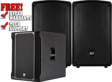 2x RCF HD 12 A MK4 RCF Sub 708 AS II DJ Packages Chicago DJ Equipment