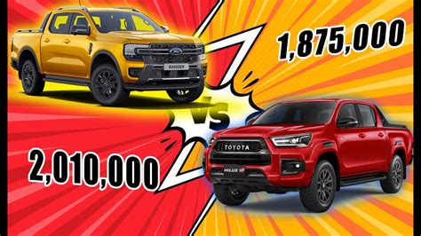 Ford Ranger Wildtrak Vs Toyota Hilux Grs Emotional Red Spec To