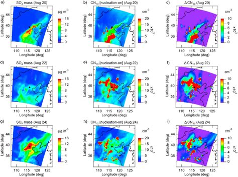 Spatial Distribution Of Aerosol Sulfate Mass Concentrations Less Than Download Scientific