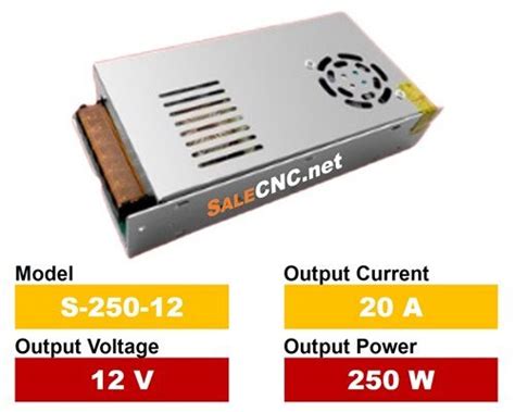 Power Supply S-250-12 พาวเวอร์ซัพพลาย 20A 12V