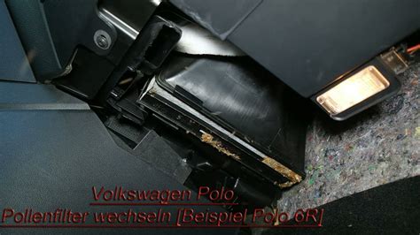 Volkswagen Polo Pollenfilter Wechseln Beispiel Polo R Youtube