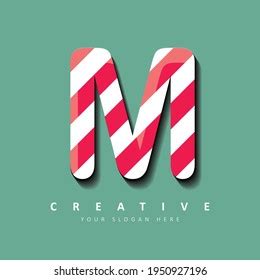 Letter M Candy Logo Design Vector Stock Vector (Royalty Free ...