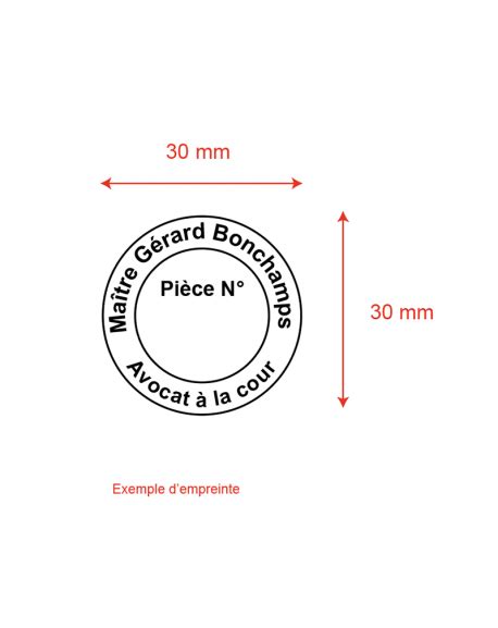 Tampon Rond personnalisé Trodat Diamètre 30 mm