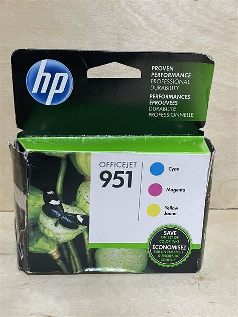 Genuine Hp 951 Color Ink Cartridges Cmy Combo Oem Expired June Of 2015 886111609673 Ebay