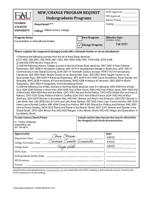 Fillable Online Readmission And Change Of Major Cecs Academic Affairs