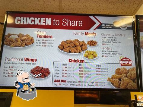 Menu At Krispy Krunchy Chicken Restaurant Deland