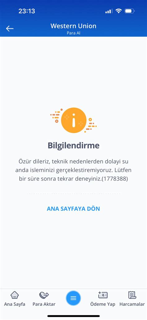 İş Bankası Western Union Hata Veriyor Para Çekemiyorum Şikayetvar