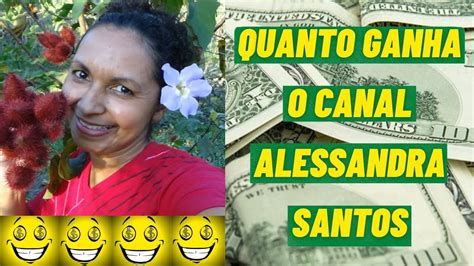 Quanto Ganha O Canal Alessandra Santos Pastel Youtube