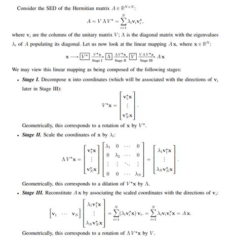 Solved Consider The SED Of The Hermitian Matrix A RNxN N Chegg