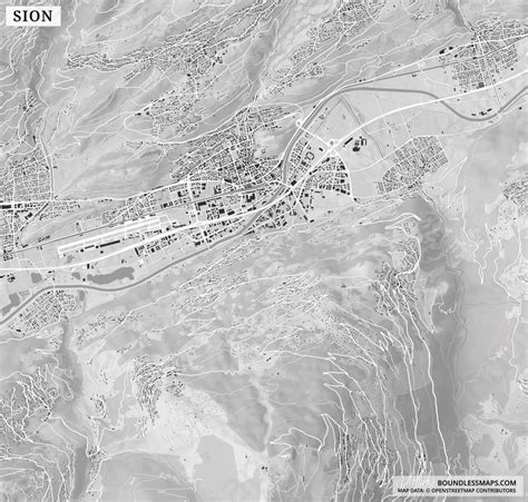 Sion Figure Ground Vector Map Boundless Maps