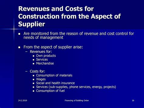 Building Order Returns And Costs Control Ppt Download