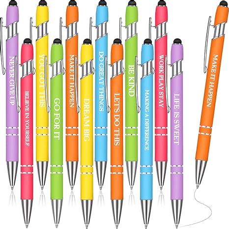 Amazon Zonon Pieces Inspirational Motivational Pens Fine Point