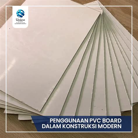 penggunaan pvc board  konstruksi modern