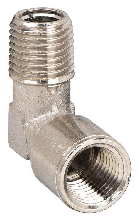 Nickel Plated Brass 1 8 In X 1 8 In Fitting Pipe Size 90° Street Elbow 1cpg2 82520n 02