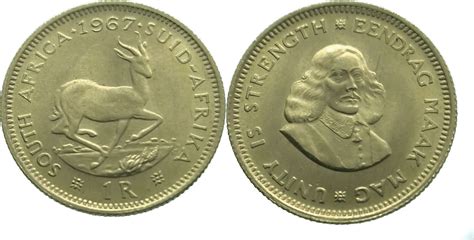 South Africa Rand Jan Van Riebeeck Gold Unc Uncirculated