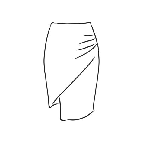 Sketch Illustration Of Womens Skirts Vector Depiction Of Feminine