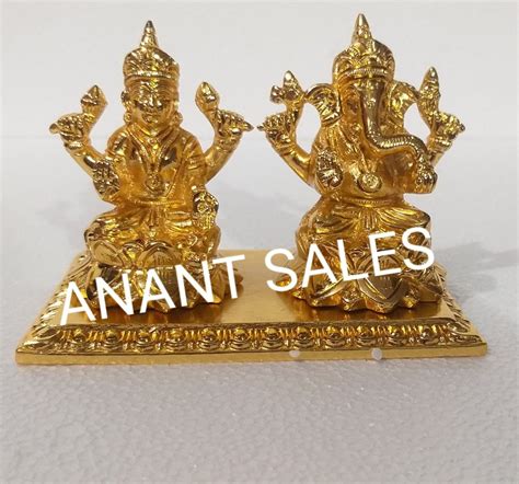 Anant Brass Gold Plated Laxmi Ganesha Statue At Rs Piece In