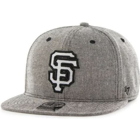 Bon Plano Preto Snapback Tecido Vaqueiro Dos Mlb San Francisco