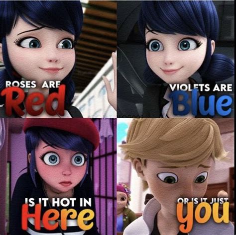 Pin By Sherry Rocha On Adrienette Red And Blue Funny Miraculous