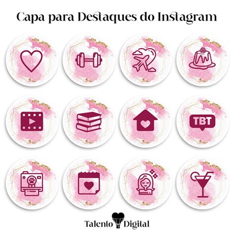 Capa Stories Instagram Destaques Ref 005 No Elo7 Talento Digital