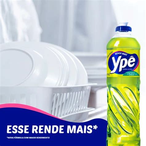 Lava Louças Líquido Ypê Capim Limão Verde 500ml Sonda Supermercado