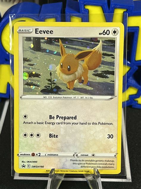 Eevee SWSH190 Sword Shield Brilliant Stars Black Star Promo Holo