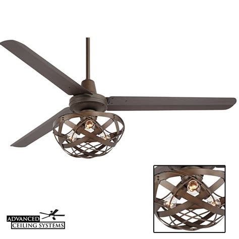 7 Rustic Industrial Ceiling Fans With Cage Lights You’ll Love — Advanced Ceiling Systems