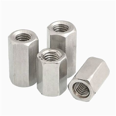 Hardware Long Rod Nut Carbon Steel Long Hex Coupling Nut Hex