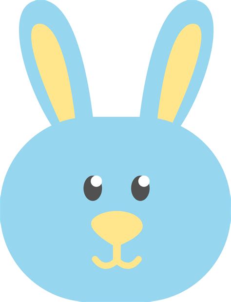 Blue Easter Bunny Illustration Vector On A White Background 13482270