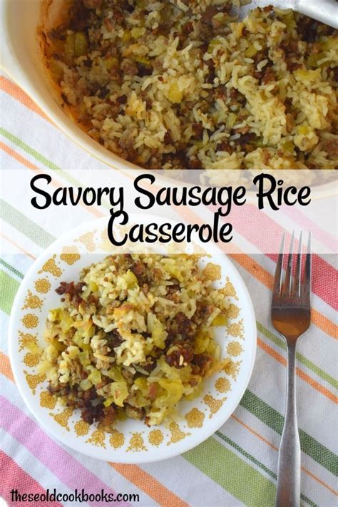 Easy Sausage And Rice Casserole