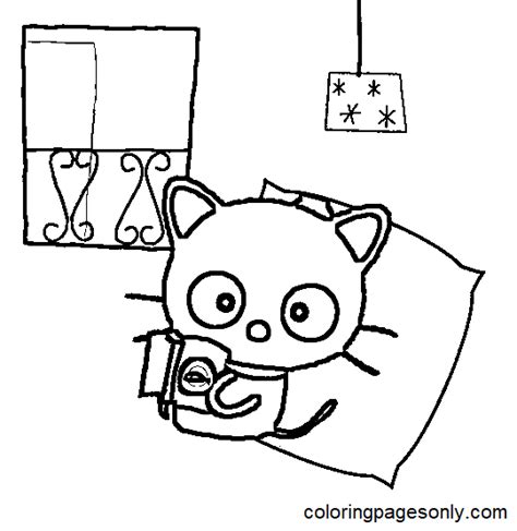 Chococat Con Libro Para Colorear Chococat Coloring Pages Páginas