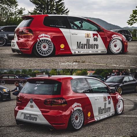 Bagged Golf Gti On Rotiform Wheels Is A Big Marlboro Commercial