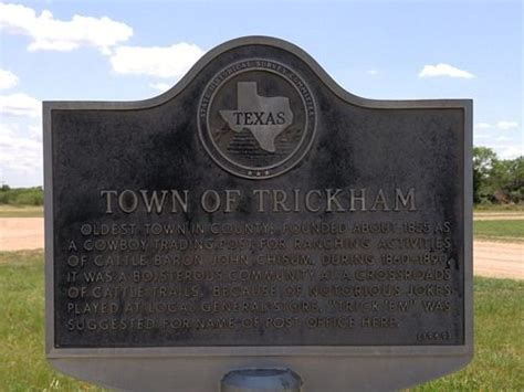 trickham tx historical marker