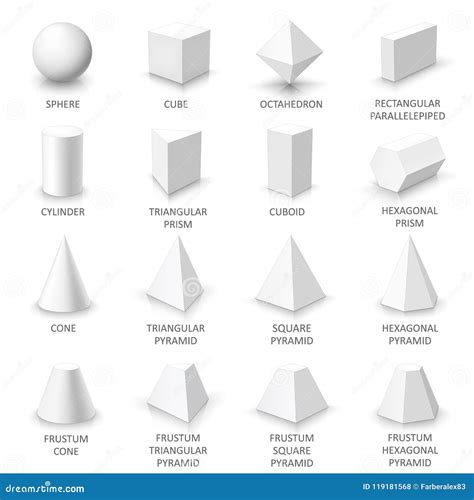 Geometric Solids Vector Illustration | CartoonDealer.com #10816274