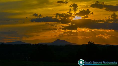 Scenic Vermont - Summer sunset from Berlin Vermont.