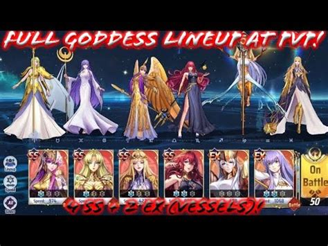 Saint Seiya Awakening KOTZ Full SS EX Goddess Lineup At PvP 4 SS