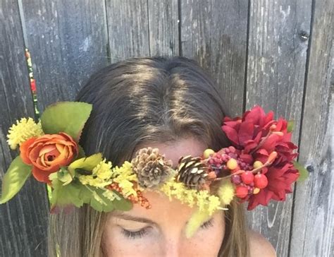 Diy Make This Festive Fall Flower Head Crown