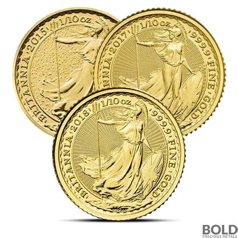 Oz British Royal Mint Britannia Gold Coin Bu Random Date