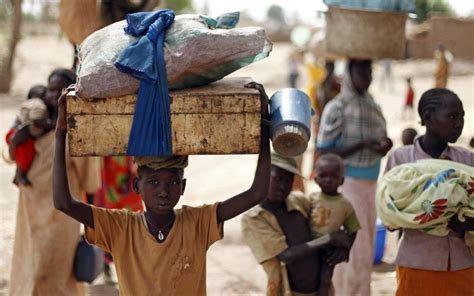 Sudan Refugees Scrambling For Aid In Relief Camps