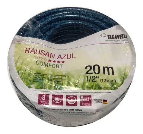 Manguera De Riego Rehau Rausan Azul X M