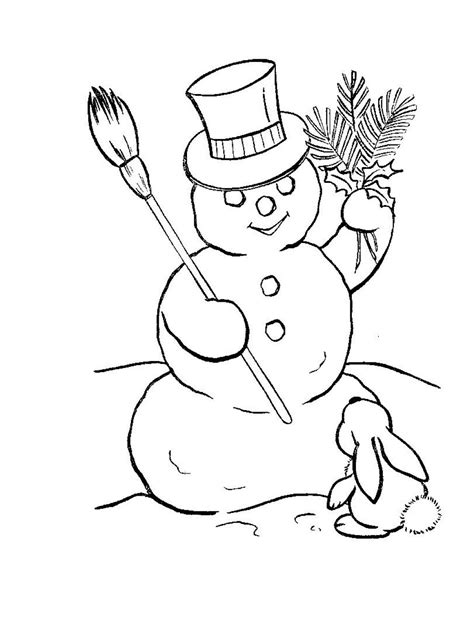 Free Printable Snowman Coloring Pages For Kids