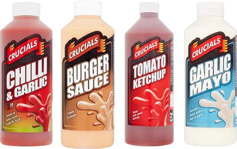 Sauces Bundle Tomato Ketchup Chilli And Garlic Garlic Mayo Burger