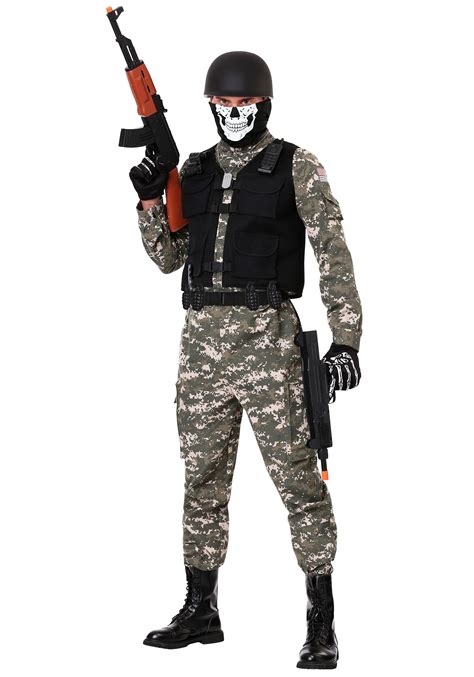 Battle Soldier Men's Halloween Costume