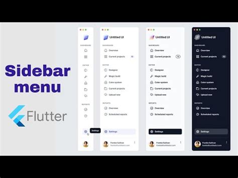 how to create side navigation bar in flutter Flutter Widget Видео