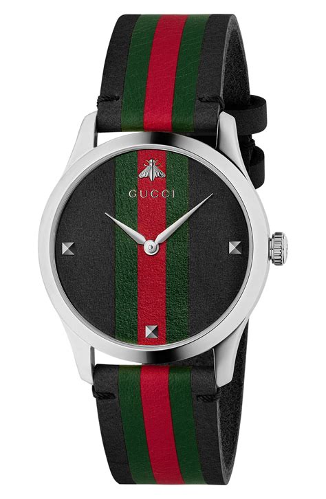 Gucci G Timeless Leather Strap Watch 38mm Gucci Watches For Men Gucci Men Leather Men