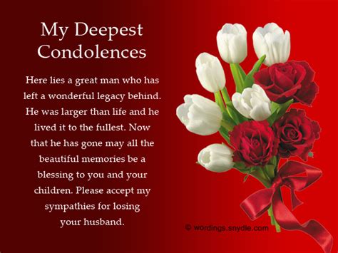 Sympathy Messages for Loss of Husband – Wordings and Messages