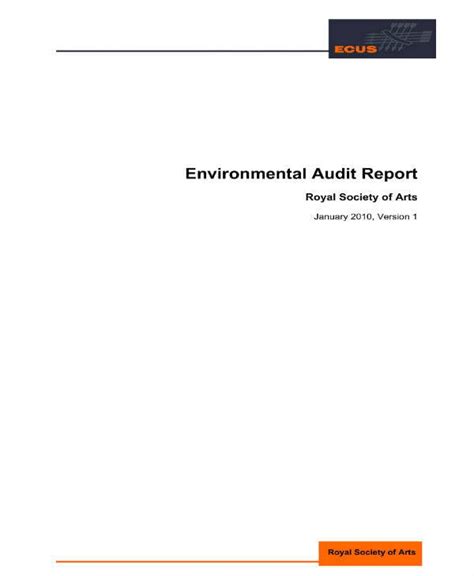 7 Environmental Audit Report Templates PDF Word Free Premium