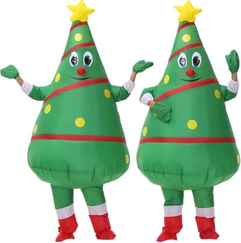 Yichumy 2 Packs Christmas Inflatable Costume Christmas Tree