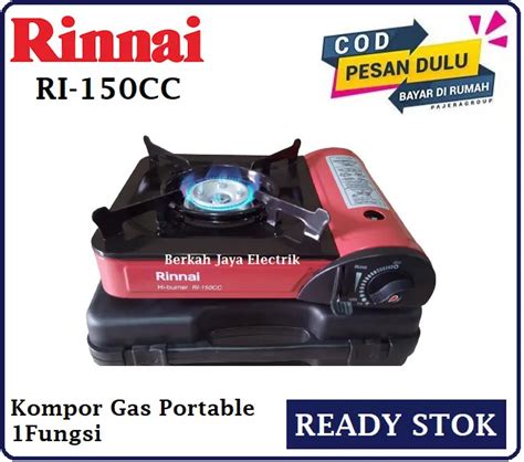 Kompor Portable Rinnai RI 150 CC Kompor Gas Piknik Tabung Kaleng 150CC