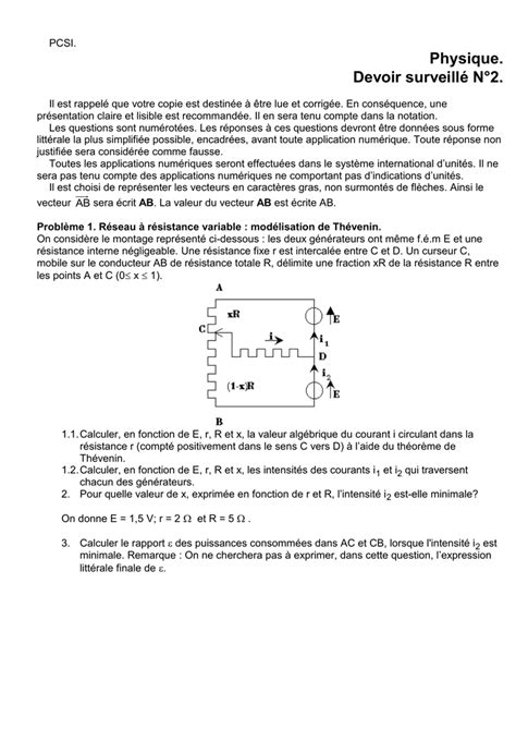 Devoir surveillé N2